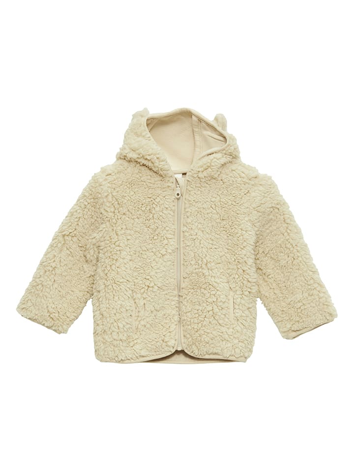 Fleece vest beige