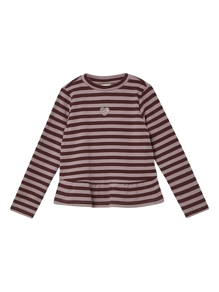 Longsleeve in Beige/ Braun