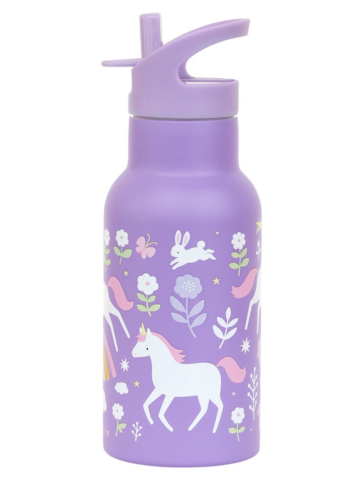 Bidon "Unicorn dreams" w kolorze fioletowym - 350 ml