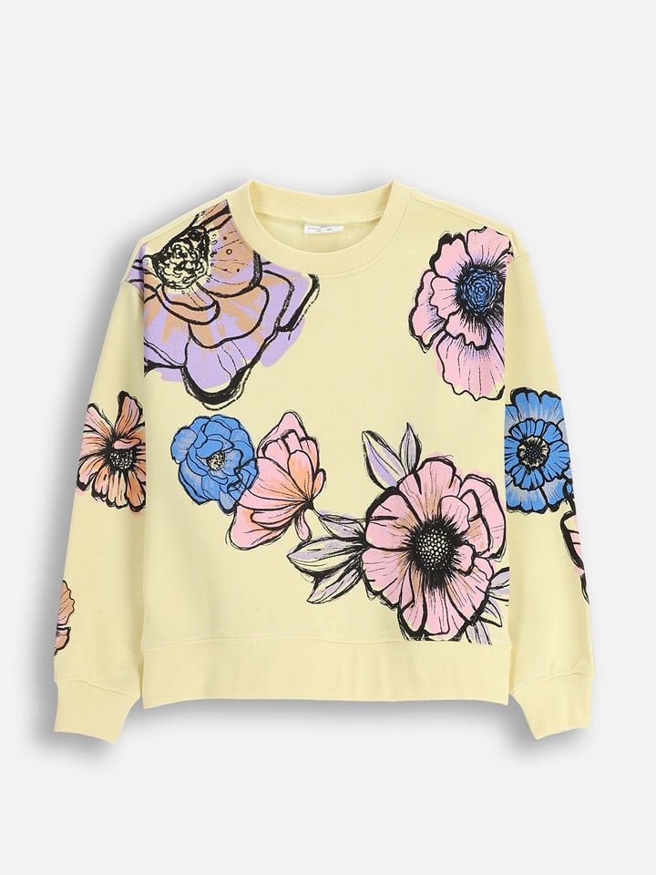 Sweatshirt in Gelb