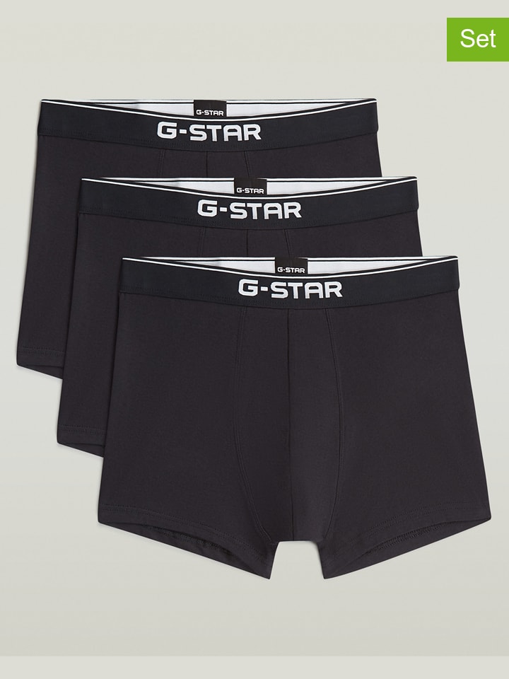 3-delige set: boxershorts zwart