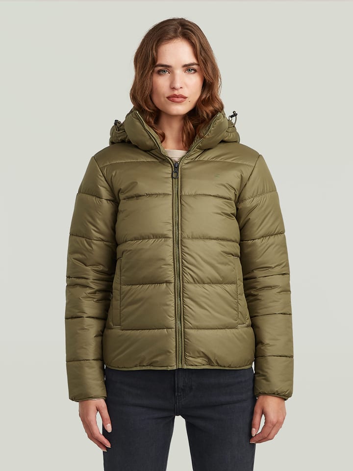 Steppjacke in Khaki
