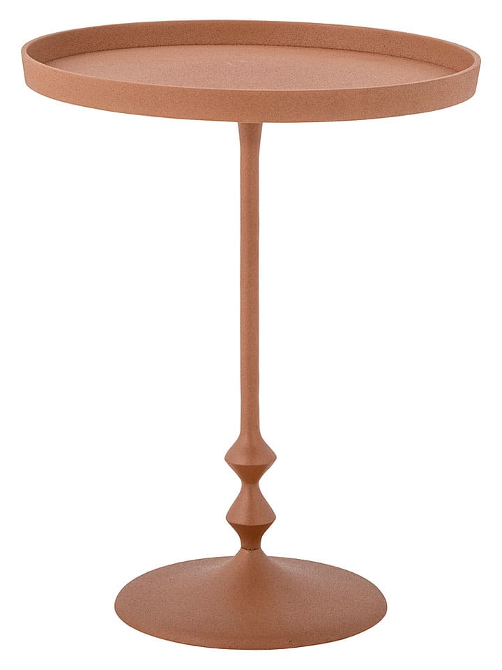 Bijzettafel "Anjou" oranje - (H)45 x Ø 37 cm
