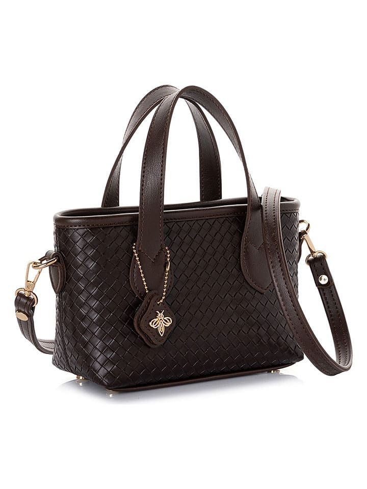 Handtas bruin - (B)27 x (H)15 x (D)10 cm