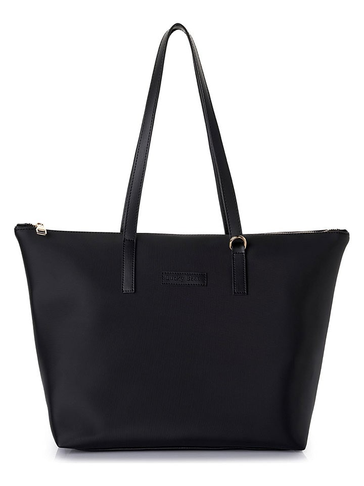 Shopper zwart - (B)42 x (H)28 x (D)15 cm