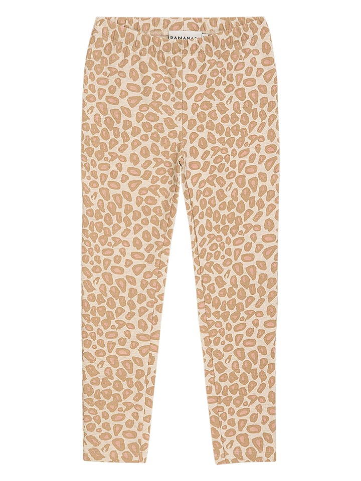 Legginsy w kolorze beżowym