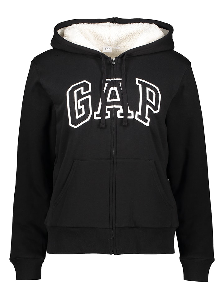 Sweatjacke in Schwarz