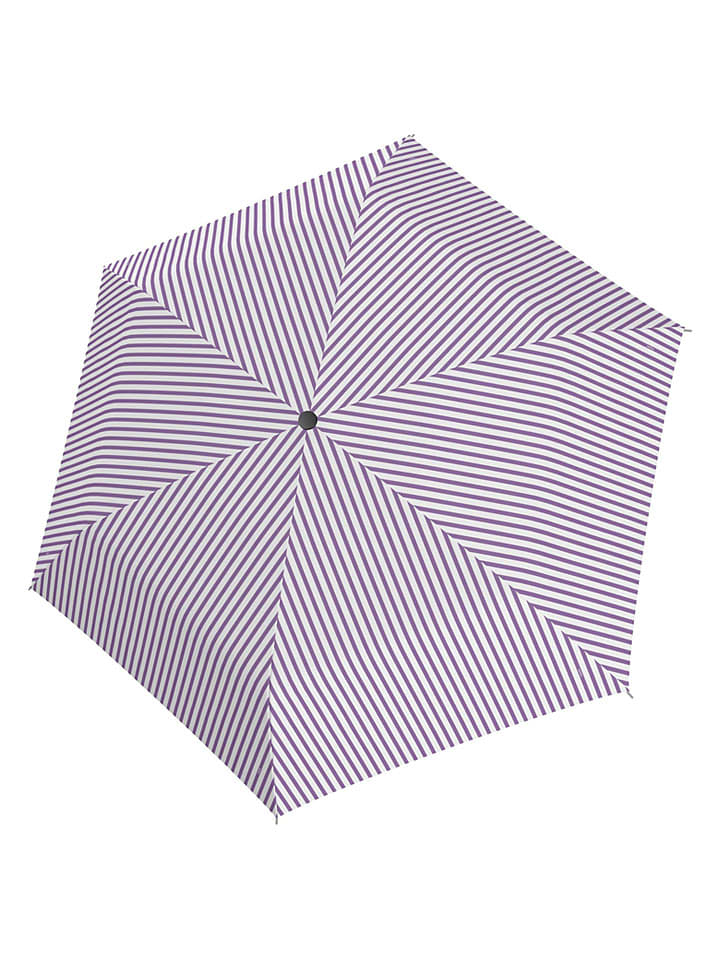 Parasol w kolorze biało-fioletowym