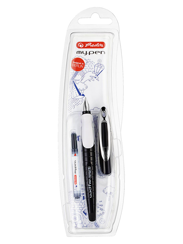 Pióro wieczne "my.pen M-Fed." w kolorze czarno-białym