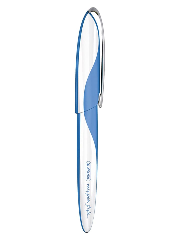Füllhalter ''my.pen style'' in Weiß/ Blau
