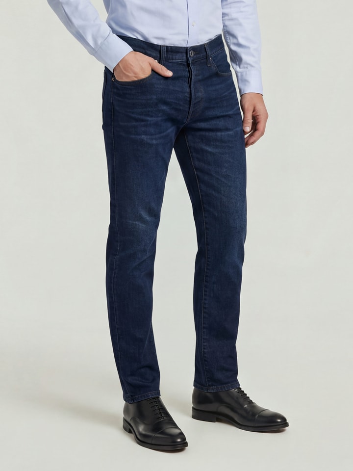 Spijkerbroek - slim fit - donkerblauw