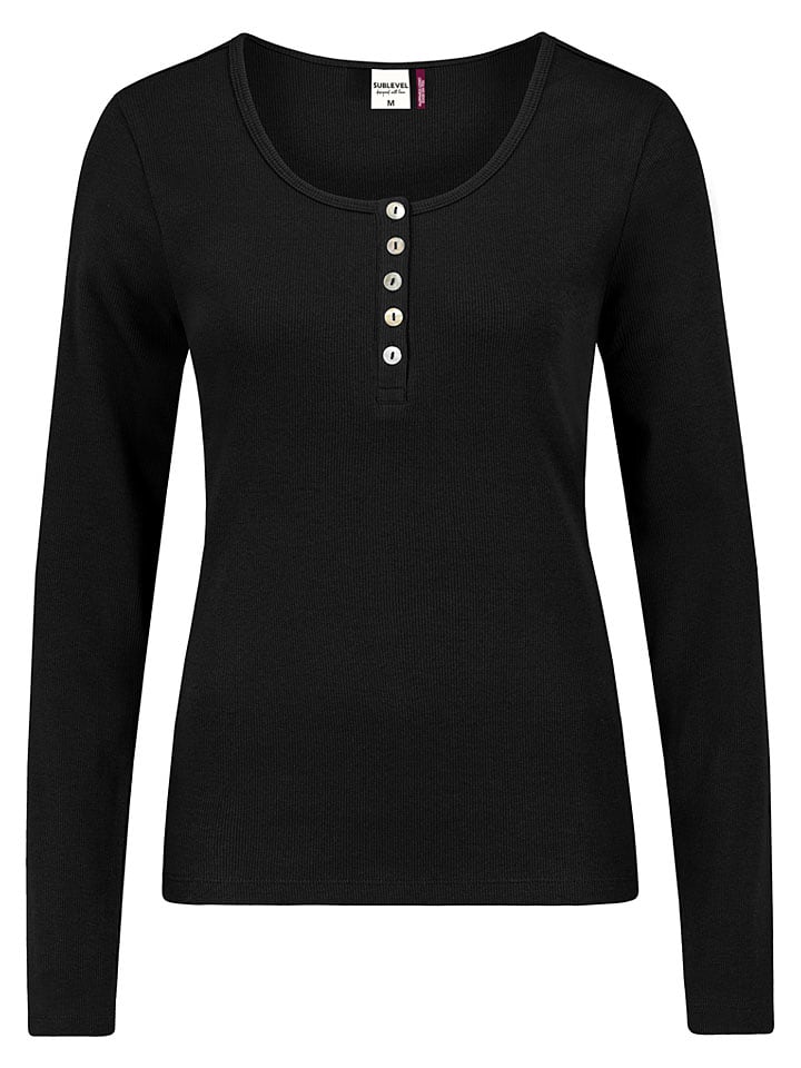 Longsleeve in Schwarz
