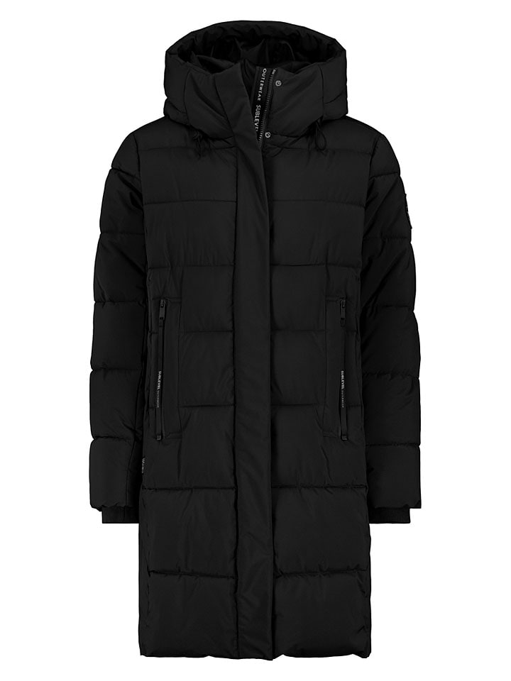 Wintermantel in Schwarz