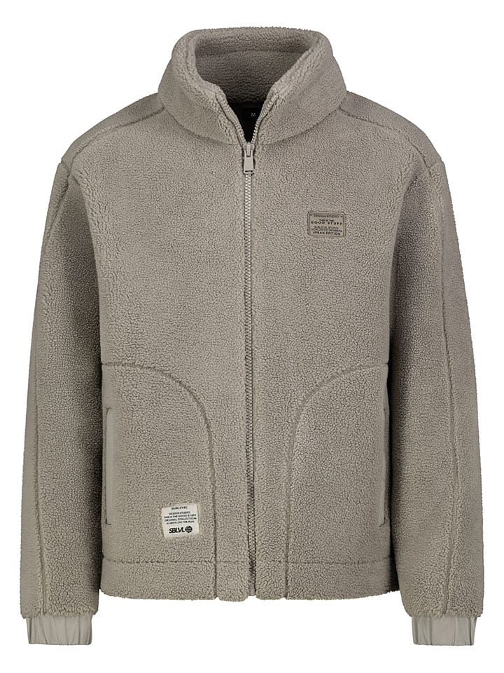 Fleecejacke in Beige/ Braun