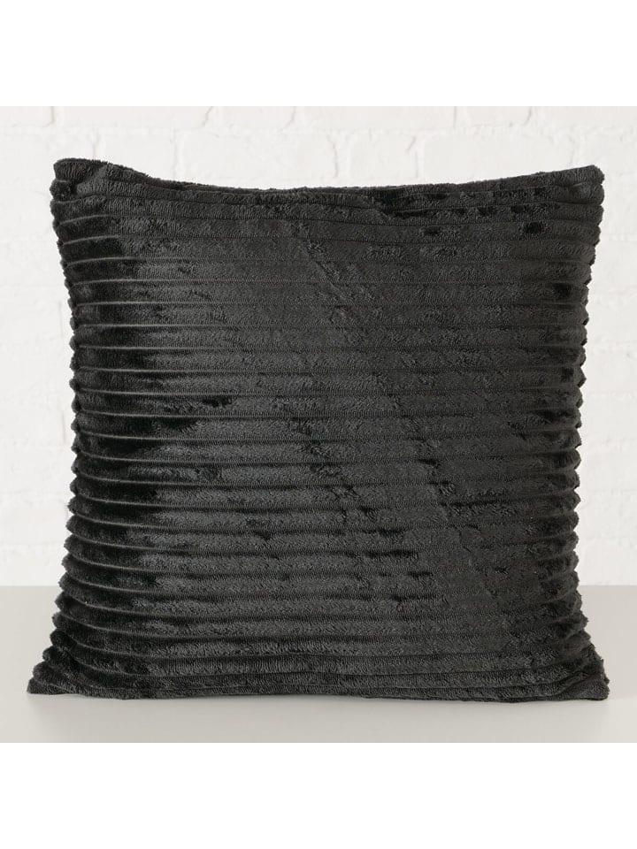 Poduszka "Hygge" w kolorze czarnym - 45 x 45 cm