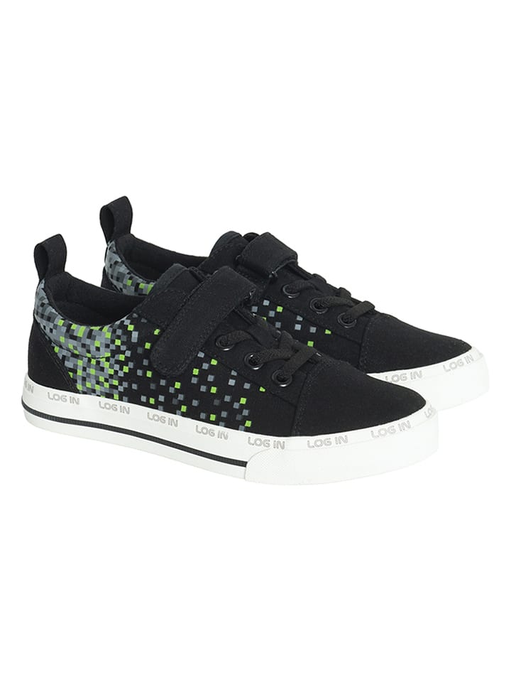 Sneakersy w kolorze czarno-zielonym