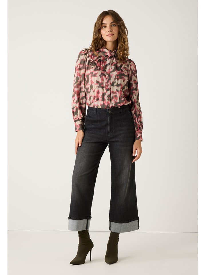 Dżinsy - Culotte fit - w kolorze czarnym