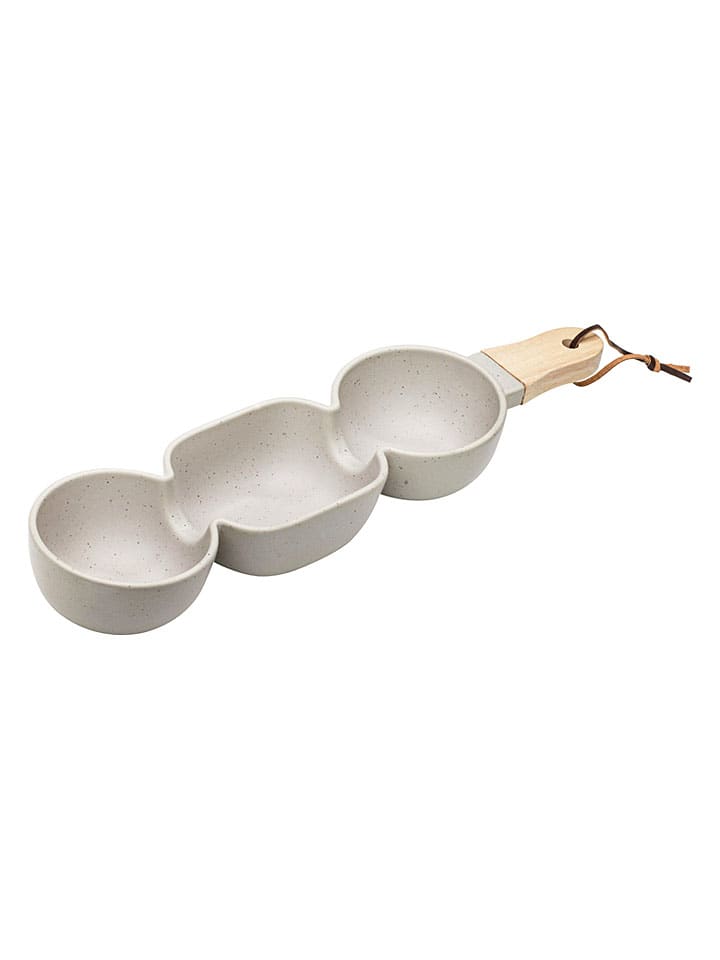Servierschale "Elements" in Taupe - (B)41 cm