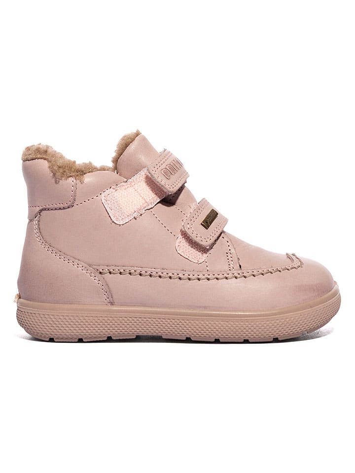Leren boots lichtroze