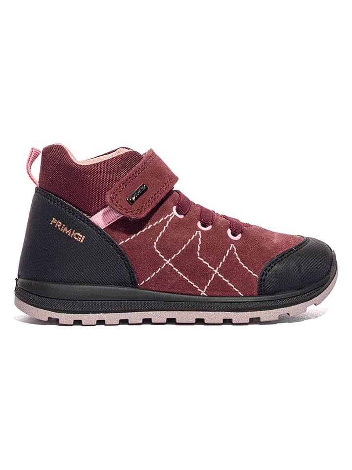 Skórzane sneakersy w kolorze czerwono-czarnym