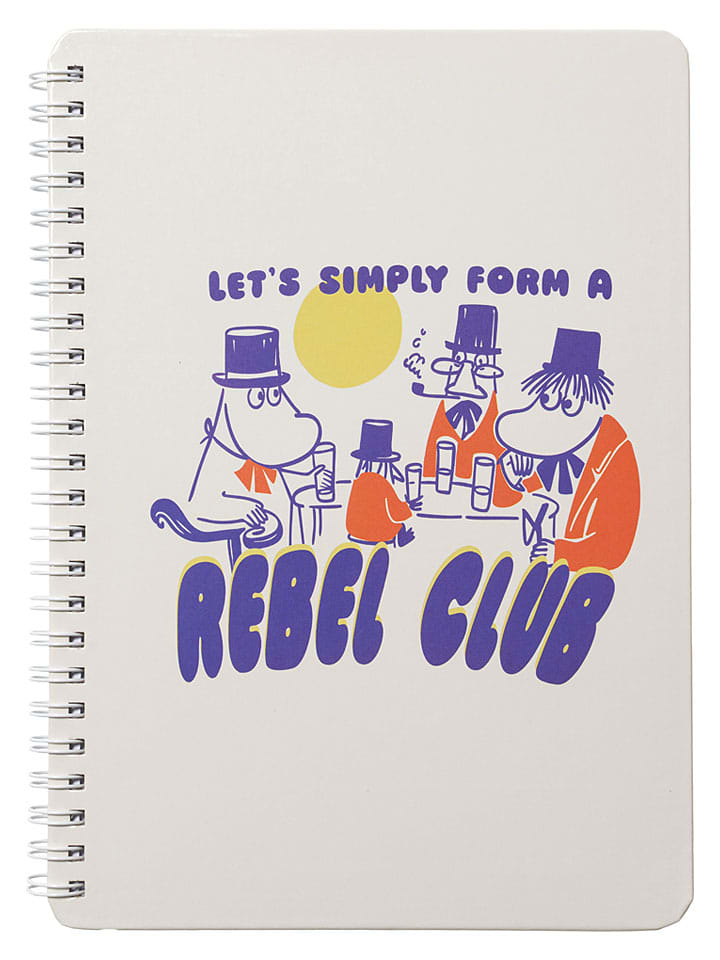 Notatnik "Rebel Club" w kolorze biało-niebieskim - DIN A5