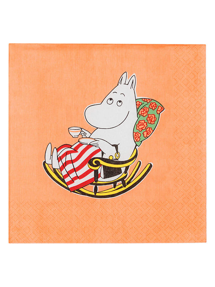 Serwetki (20 szt.) "Moominmamma" w kolorze pomarańczowym
