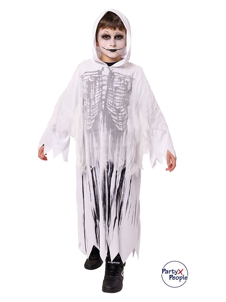 Kostium "Zombie Skeleton" w kolorze białym