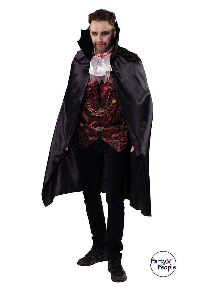 3-częściowy kostium "Vampire" w kolorze czarnym