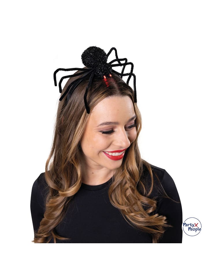 Haarreif "Spinne" in Schwarz