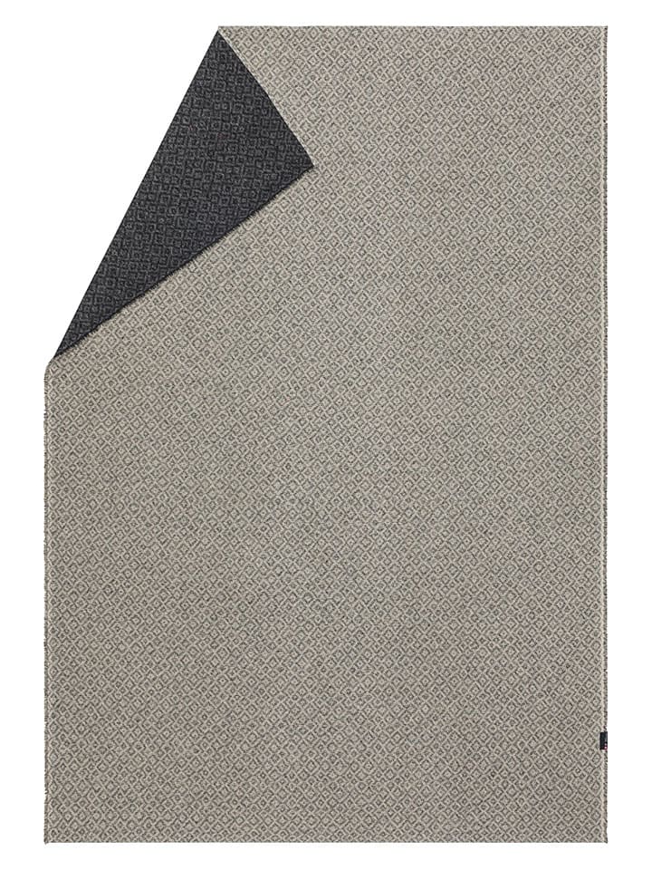 Leinendecke "Alba - Faux uni" in Creme/ Anthrazit