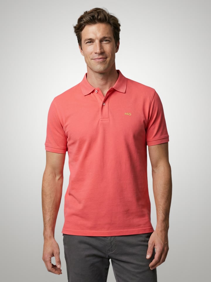 Poloshirt koraalrood