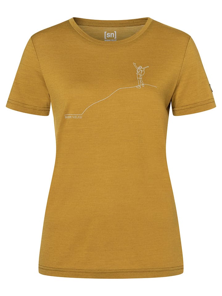 Funktionsshirt "Bergglück" in Gelb