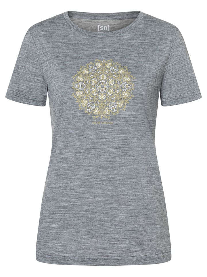 Funktionsshirt "Ornament" in Grau