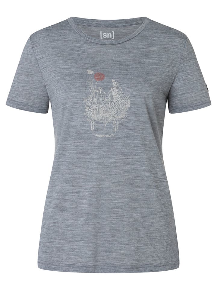 Funktionsshirt "Flowerhands" in Grau