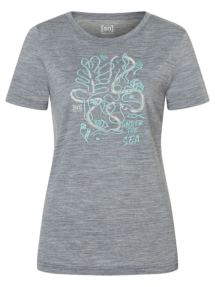 Funktionsshirt "Under the Sea" in Grau