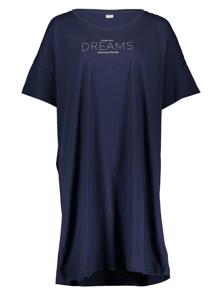 Nachthemd donkerblauw