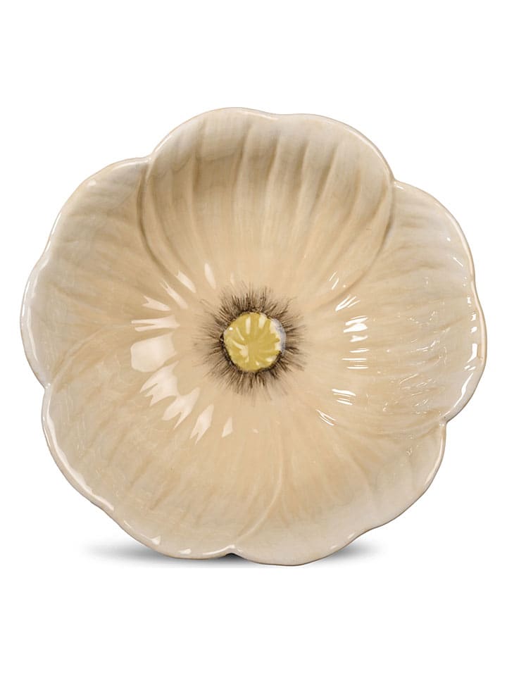 Miska "Poppy Bowl" w kolorze beżowym - wys. 6,5 x Ø 18 cm