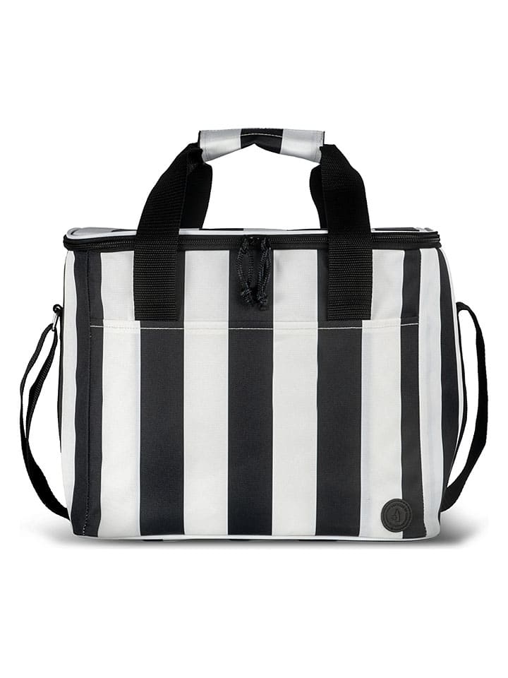 Torba chłodząca "City" w kolorze czarno-białym - 20 l