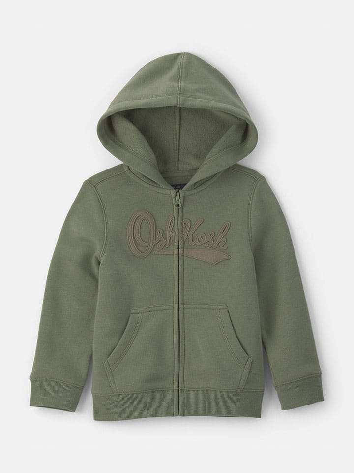 Sweatjacke in Khaki