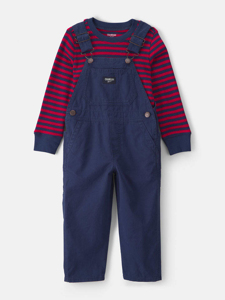 2-delige outfit donkerblauw/rood