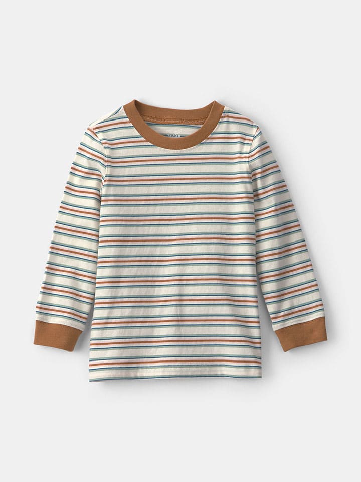 Longsleeve in Beige/ Hellbraun