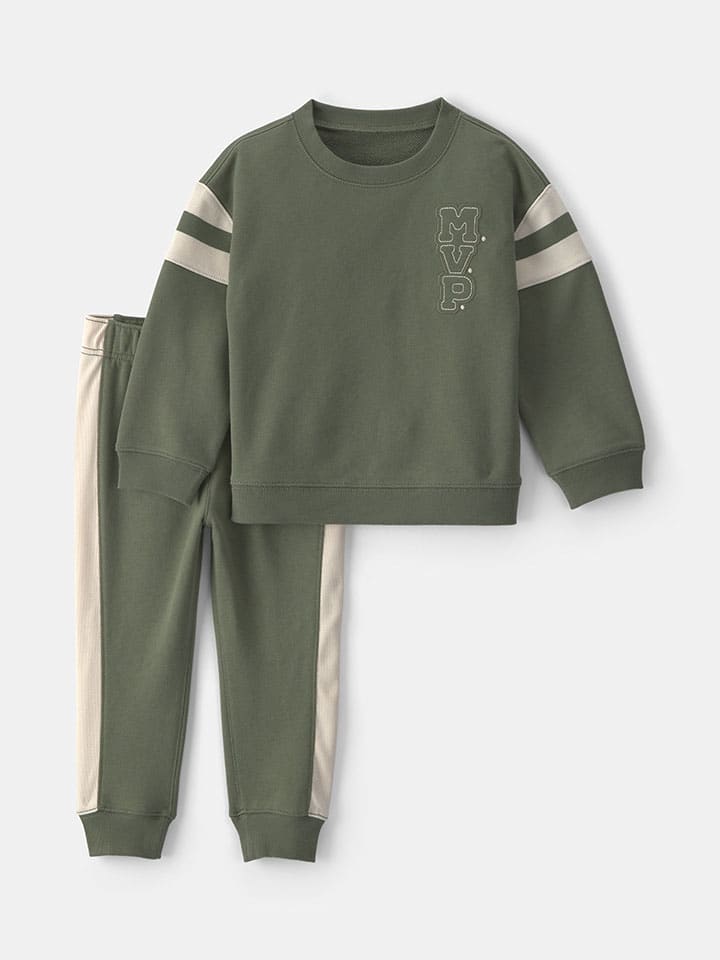 2-częściowy zestaw w kolorze khaki