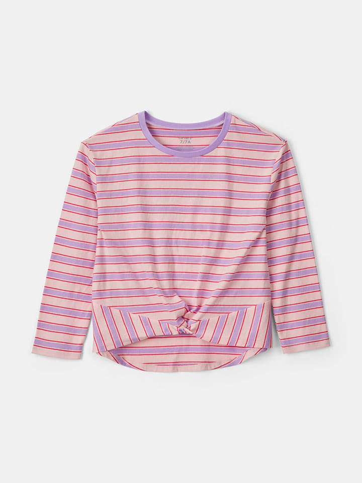 Longsleeve in Lila/ Creme
