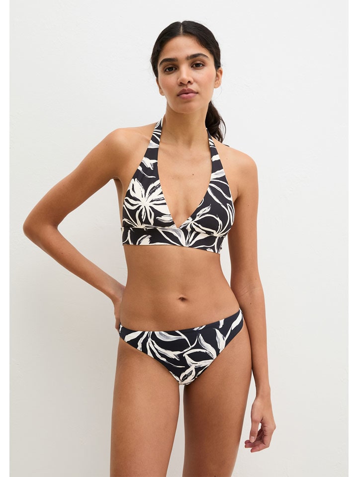 Bikini-Oberteil in Schwarz/ Weiß