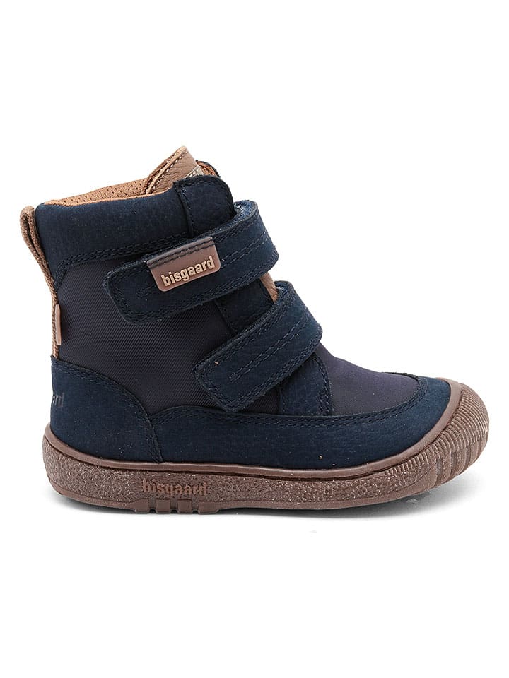 Leren boots donkerblauw