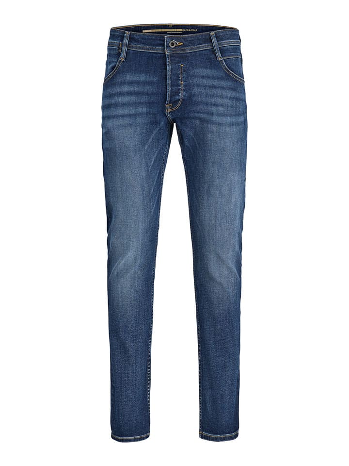 Dżinsy - Slim fit - w kolorze granatowym