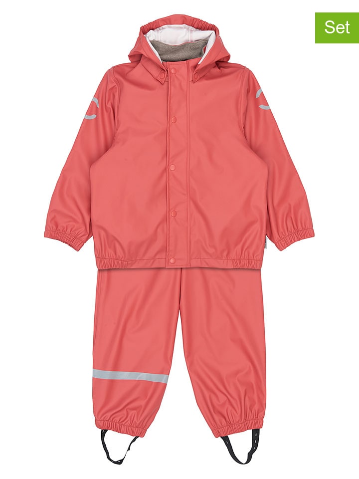 2tlg. Regenoutfit in Rot
