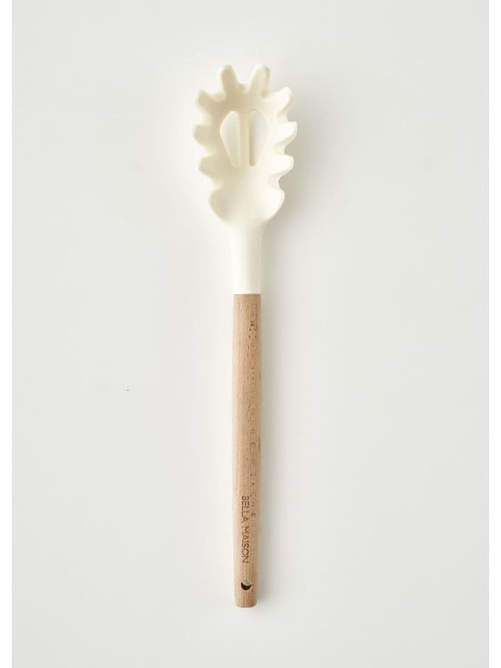 Łyżka "Olivia" w kolorze kremowo-jasnobrązowym do makaronu - dł. 31 cm