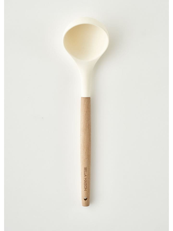 Łyżka kuchenna "Olivia" w kolorze kremowo-jasnobrązowym - dł. 32 cm
