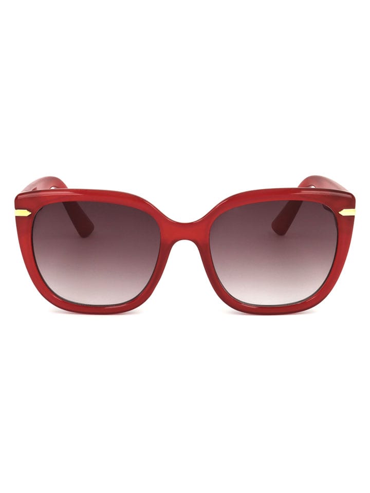 Dames zonnebril rood/bruin
